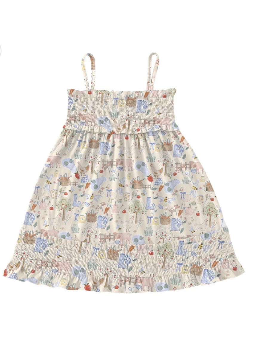 Laney Baby- Honey and Hen Ruffle Dress