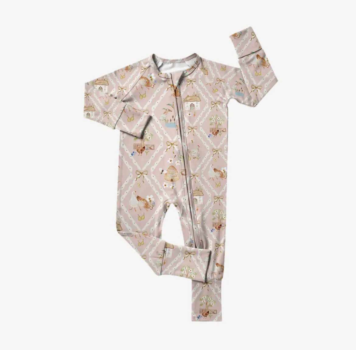 Laney Baby- Nells Cottage Zipper Romper