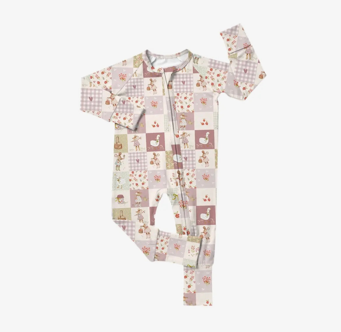 Laney Baby- Little Mouse On the Prairie Zipper Romper